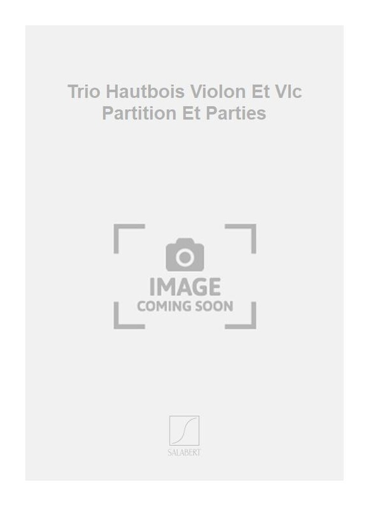 Trio Hautbois Violon Et Vlc Partition Et Parties
